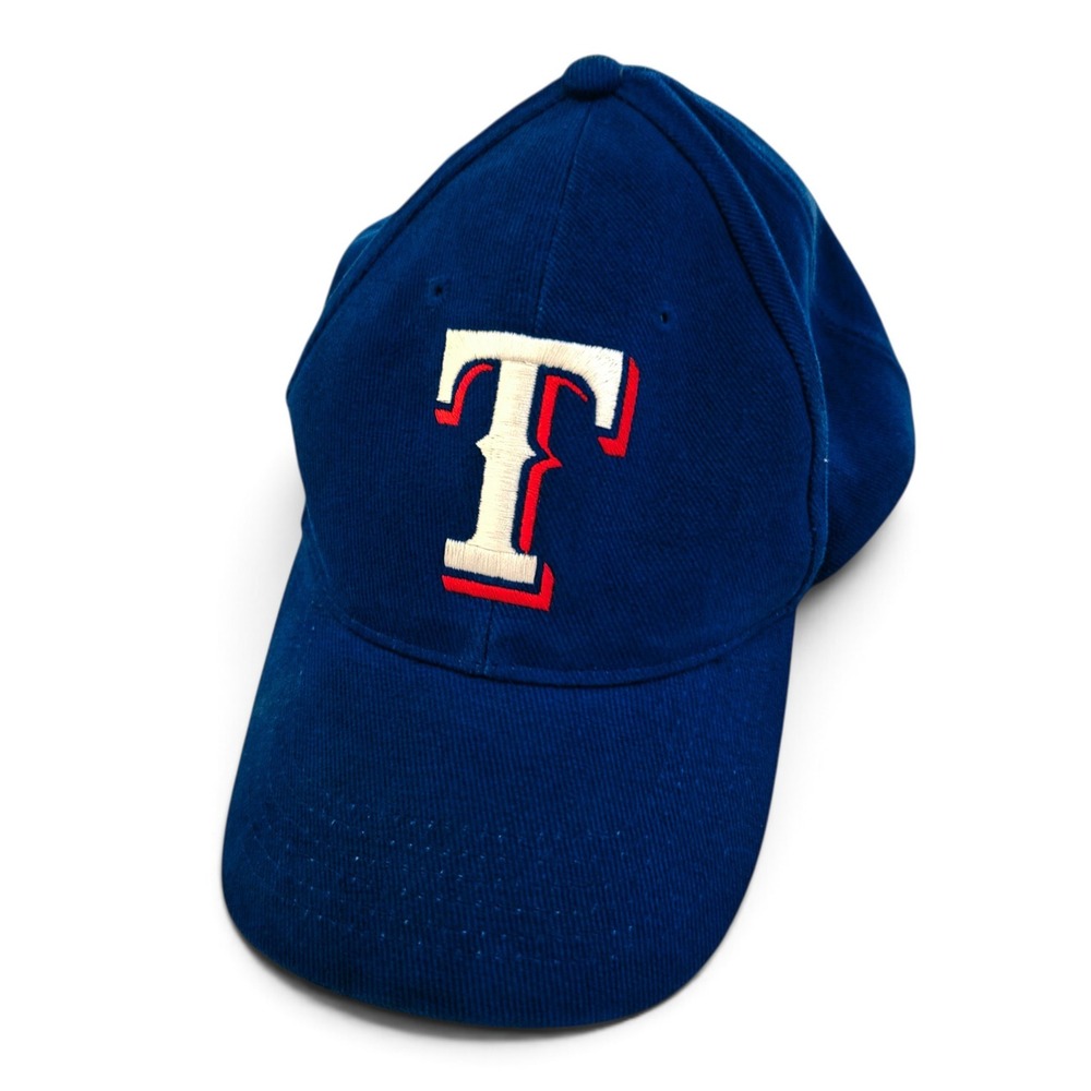 Texas Rangers BD&A Blue Baseball Hat Adjustable Embroidered T Logo